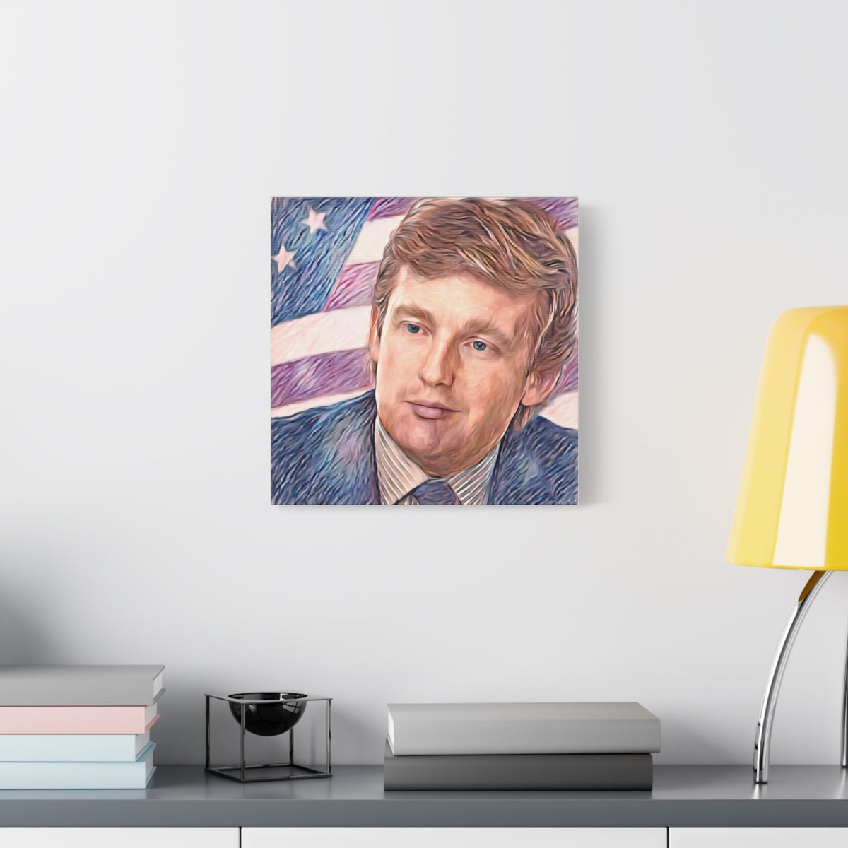 Trump Patriotic Portrait Canvas