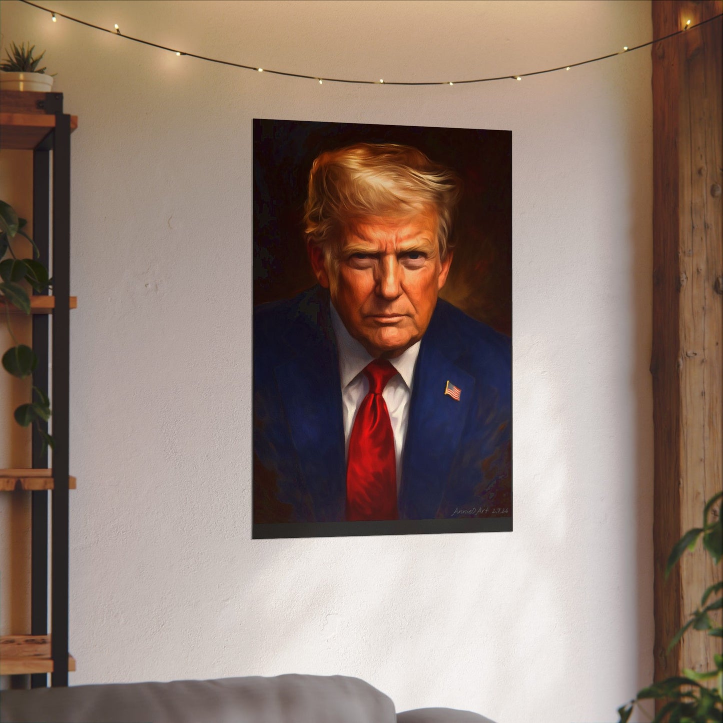 Trump Oil Portrait Poster