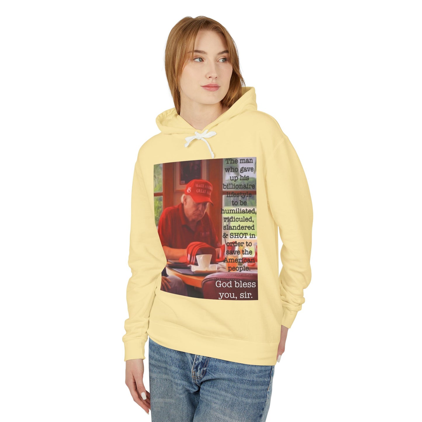 Patriotic 'God Bless You, Sir' Hoodie — Vintage Veteran Tribute Sweatshirt