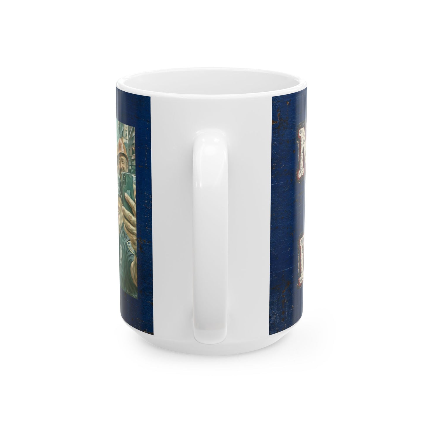 Trump “NYC❤️DJT” Ceramic Mug — Vintage Blue-Collar Design (11oz, 15oz)
