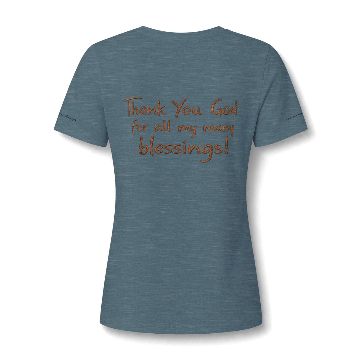 Women's V-Neck Tee — Stylized Jesus Portrait Graphic Tee