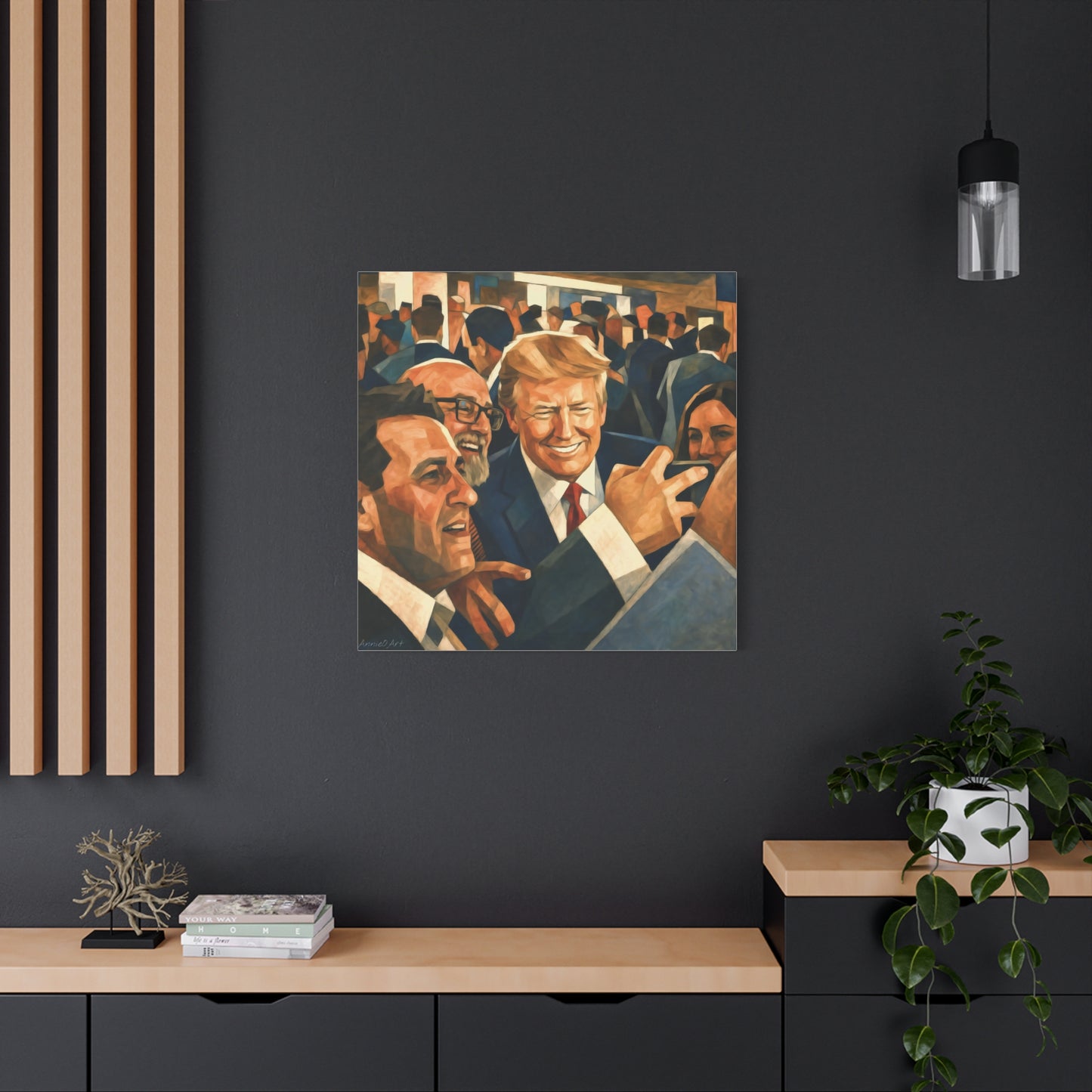 Trump Man of the People Portrait Canvas